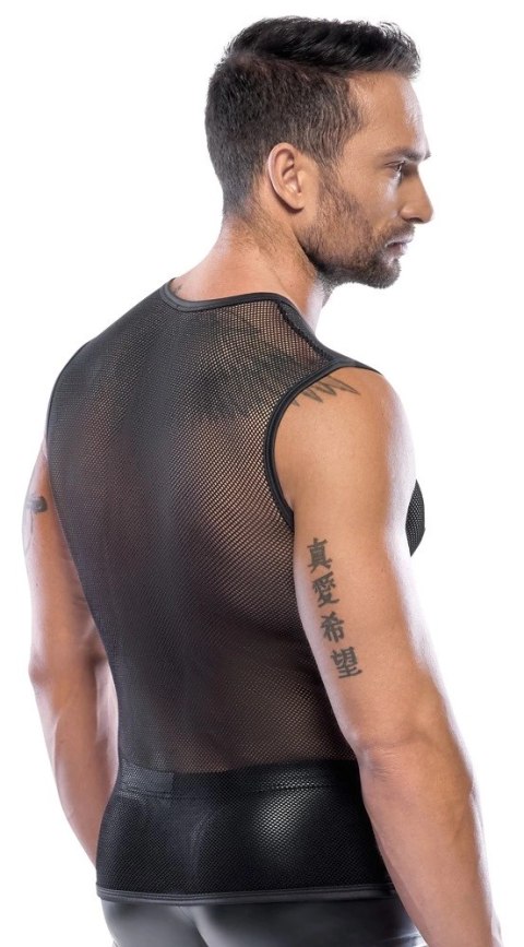Svenjoyment Bezrękawnik Męski Gruba Siateczka Czarny XL/2XL Svenjoyment