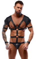 Svenjoyment Bondage Body męskie paski czarne M regulowane uprzęże Svenjoyment