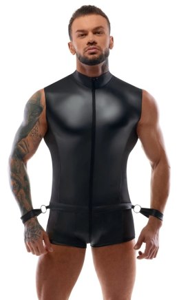 Svenjoyment Bondage Kombinezon matowy S z mankietami na nadgarstki Svenjoyment