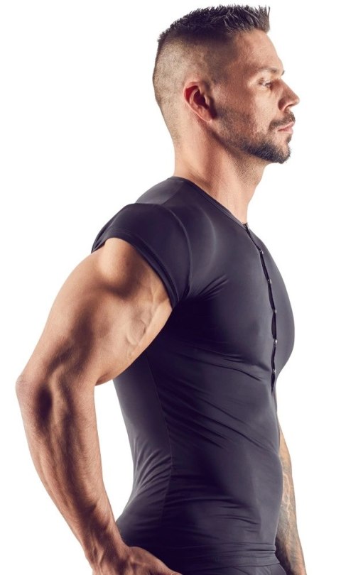 Svenjoyment Koszulka męska elastyczna czarna S z zatrzaskami Svenjoyment