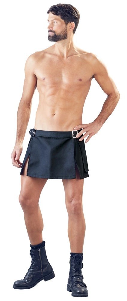 Svenjoyment Krotka Spodnica Gladiatorska Czarna L/XL z Klamrami Svenjoyment