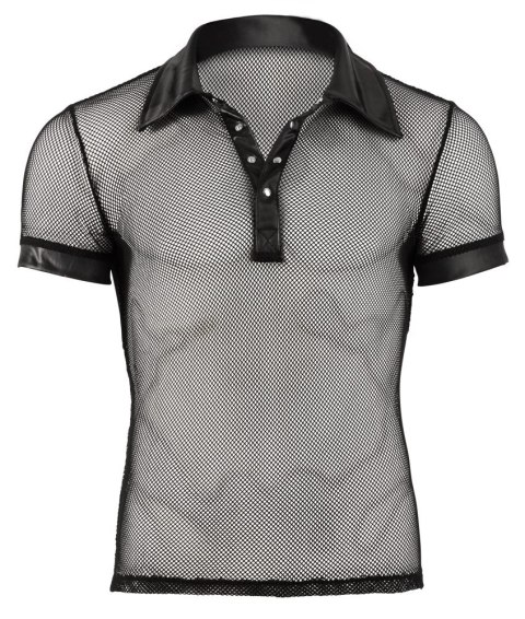 Svenjoyment Polo Mesh Czarna Koszulka Męska Siateczkowa S Svenjoyment