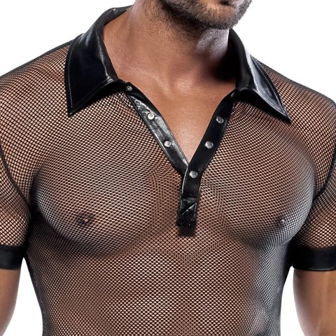Svenjoyment Polo Mesh Czarna Koszulka Męska Siateczkowa S Svenjoyment