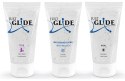 Just Glide Zestaw 3x50 ml - Lubrykanty wodne do skory wrażliwej i akcesoriow Just Glide