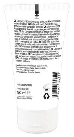 Lick It Żel do masażu wiśniowy 50ml - wegański, na bazie wody Lick it!