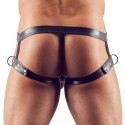 Svenjoyment Jockstrap Męski Czarny Matowy z Paskami na Uda M-L Svenjoyment