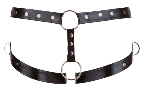 Svenjoyment Jockstrap Męski Czarny Matowy z Paskami na Uda M-L Svenjoyment