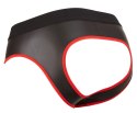 Svenjoyment Jockstrap czarno-czerwony L z zamkiem i otwartym tyłem Svenjoyment