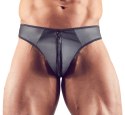 Svenjoyment Stringi Męskie Neopren Look Zamek Błyszczący M Svenjoyment