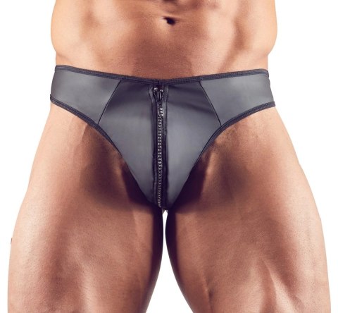 Svenjoyment Stringi Męskie Neopren Look Zamek Błyszczący M Svenjoyment