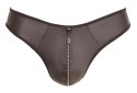 Svenjoyment Stringi Męskie Neopren Look Zamek Błyszczący M Svenjoyment