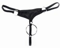 Svenjoyment Stringi męskie XL czarne z odpinanym pierścieniem 5 cm Svenjoyment