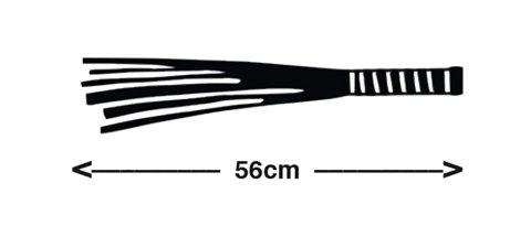 ZADO Pejcz wieloopaskowy czarny z drewnianą rączką 56 cm ZADO