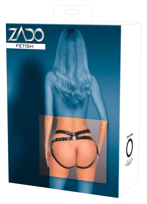 ZADO Uprząż skorzana regulowana czarna S/M uniwersalna ZADO