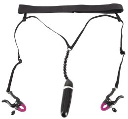 Bad Kitty Model 603510 - Stringi z wibracjami i regulacją, czarne Bad Kitty