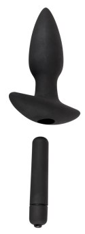 Black Velvets 4-elementowy zestaw intymny silikonowy czarny Black Velvets