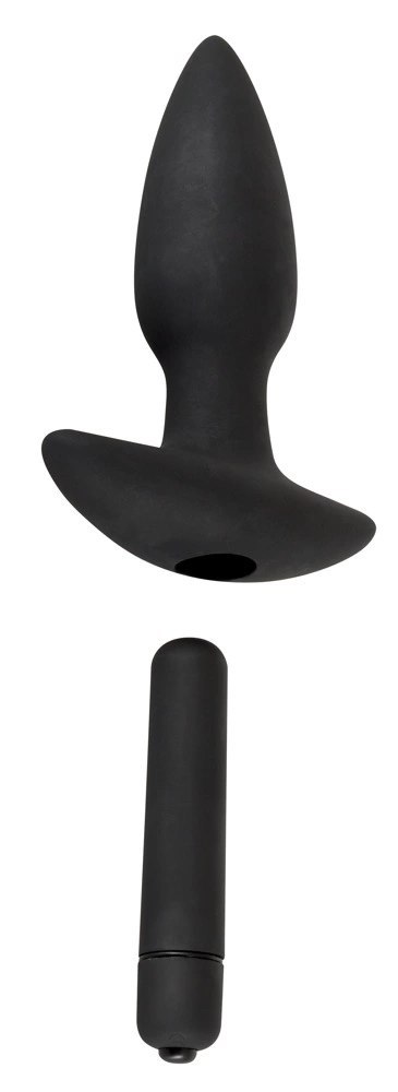 Black Velvets 4-elementowy zestaw intymny silikonowy czarny Black Velvets