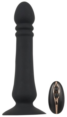 Black Velvets Model 642220 Wibrator analny z pilotem 20 cm czarny Black Velvets