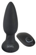 Black Velvets Rotacyjny korek analny z pilotem 14 cm czarny, 7 trybow Black Velvets