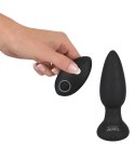 Black Velvets Rotacyjny korek analny z pilotem 14 cm czarny, 7 trybow Black Velvets