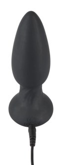 Black Velvets Rotacyjny korek analny z pilotem 14 cm czarny, 7 trybow Black Velvets