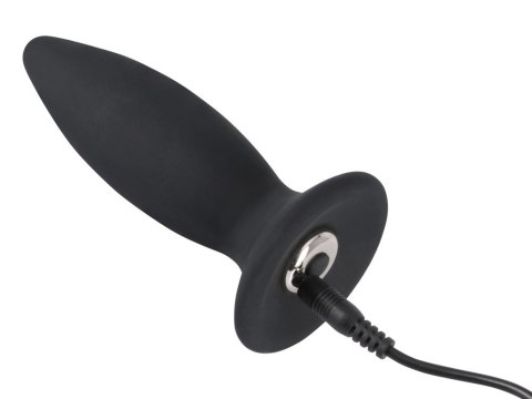 Black Velvets Stożkowy Korek Wibracyjny S 11cm czarny silikonowy Black Velvets