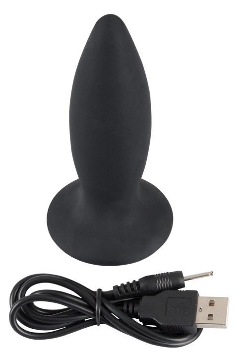 Black Velvets Stożkowy Korek Wibracyjny S 11cm czarny silikonowy Black Velvets