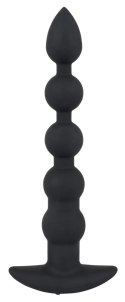 Black Velvets model 60383 - silikonowy korek analny z wibracją, czarny Black Velvets