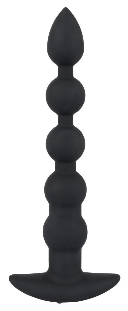 Black Velvets model 60383 - silikonowy korek analny z wibracją, czarny Black Velvets