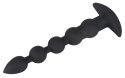 Black Velvets model 60383 - silikonowy korek analny z wibracją, czarny Black Velvets
