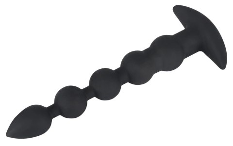 Black Velvets model 60383 - silikonowy korek analny z wibracją, czarny Black Velvets