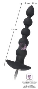 Black Velvets model 60383 - silikonowy korek analny z wibracją, czarny Black Velvets