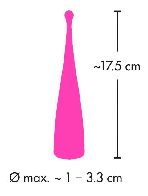 Couples Choice Spot - Wibrator punktowy rożowy, 10 trybow, 17,5 cm Couples Choice