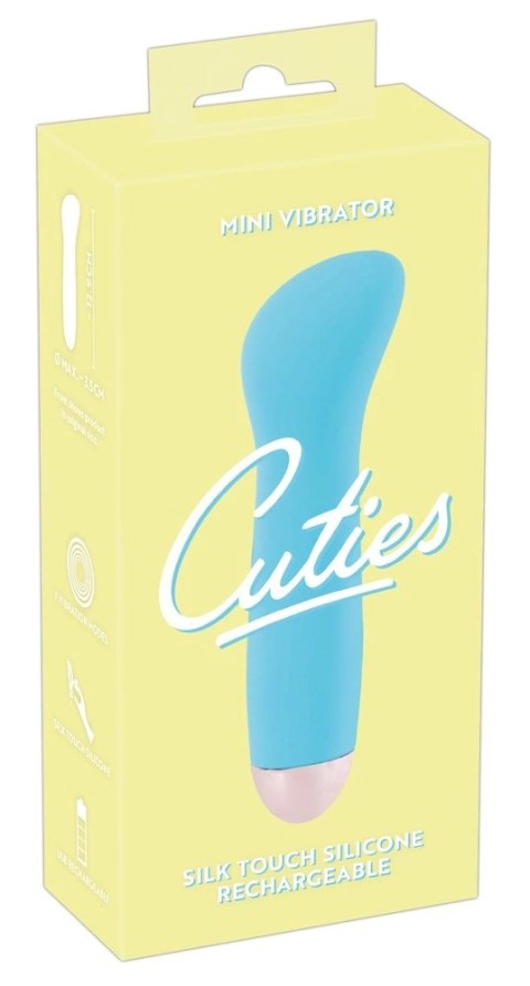 Cuties Mini Wibrator Niebieski 7 Trybow Wodoodporny 12,9 cm Cuties