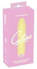 Cuties Mini Wibrator Smukły Żołty 7 Trybow USB 13,2 cm Cuties