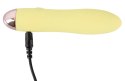 Cuties Mini Wibrator Smukły Żołty 7 Trybow USB 13,2 cm Cuties