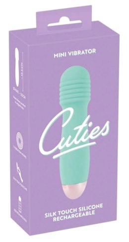 Cuties Zielony Mini Wibrator Rowkowany 7 Trybow Wodoodporny 12,5 cm Cuties