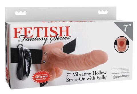 Fetish Fantasy Series Strap-On model zakrzywiony cielisty 18,9 cm Fetish Fantasy