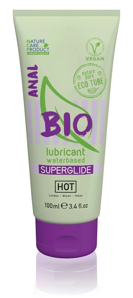HOT Bio Wodny żel intymny analny 100ml, organiczny, wegański HOT