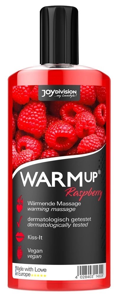 Joydivision Warmup Raspberry płyn do masażu rozgrzewający 150ml Joydivision Präparate