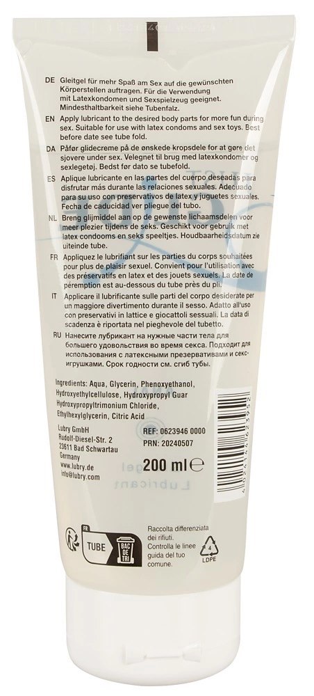 Just Glide Anal Lubrykant na bazie wody 200 ml - formuła wegańska Just Glide