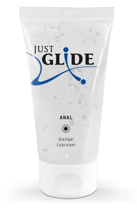 Just Glide Anal żel nawilżający na bazie wody 50 ml, formuła wegańska Just Glide