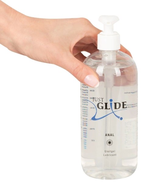 Just Glide Anal żel nawilżający na bazie wody 500ml, formuła wegańska Just Glide