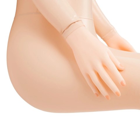 NMC Lucy Siedząca lalka dmuchana blond, wyjmowany wkład anatomiczny 132cm NMC
