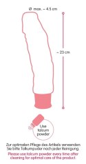 Nature Skin Wibrator Czarny 23 cm 8 Trybow Wibracji TPR Nature Skin