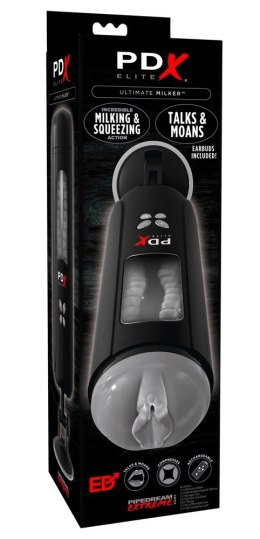 Pipedream PDX Elite Automatic Expert czarny system intymny z dźwiękiem 5-biegowy PDX