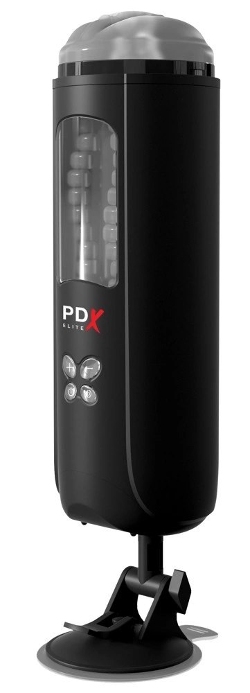 Pipedream PDX Elite Automatic Expert czarny system intymny z dźwiękiem 5-biegowy PDX