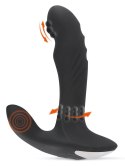 Rebel Plug Pro - Czarny model z masażerem krocza, 16,6 cm, 3 funkcje Rebel