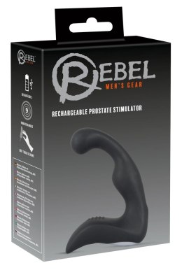 Rebel Prostaty Zakrzywiony Wibrator Czarny 9 Trybow Ładowalny 14,6cm Rebel