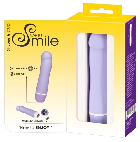 Sweet Smile Mini Wibrator Fioletowy 7 Trybow Kompaktowy Silikonowy Sweet Smile
